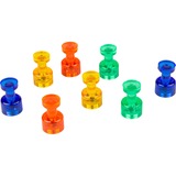 VLB FileMode Magnetic Push Pins Assorted Colours 8/pkg