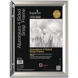 Merangue Seco Snap Frame Sign Holder 11" x 14" Silver