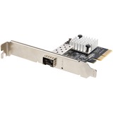 StarTech.com 10G PCIe SFP+ Card, Single SFP+ Port Network Adapter, Open SFP+ for MSA-Compliant Modules/Cables, 10 Gigabit PCIe NIC Card - Up to 10 Gbps PCIe network card - MSA compliant SFP+ slot - Eliminate EMI using Fiber - MMF/SMF/Copper Support - 9K Jumbo - Link Aggregation - VLAN tagging - PCIe 3.0 x4 - DAC support - Full Duplex - Low Profile Bracket incl. - Windows/macOS/Linux