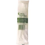 Eco Guardian Cutlery Set, Knife, Fork and Spoon, White, 250/cse