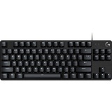 Logitech G413 TKL SE Mechanical Gaming Keyboard - Cable Connectivity - USB 2.0 Interface - LED - Rugged - PC, Mac - Mechanical Keyswitch