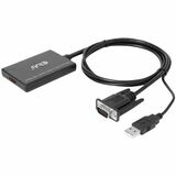 Club 3D VGA and USB Type-A to HDMI Adapter with Pigtail M/F 0.6m/1.97ft 28AWG