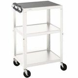 Bretford Manufacturing A2642-AW Carts & Dollies Bretford Adjustable Height Carts - 4 Casters - 4" Caster Size - Steel - 24" Width X 18" Depth X 42"  A2642aw 096633408658