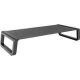 Amer Mounts Desk Monitor Riser Stand - 4.99 kg Load Capacity - 3.80" (96.52 mm) Height x 8.80" (223.52 mm) Width - Desk - Glass, Plastic - Black