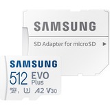 Samsung EVO Plus 512 GB Class 10/UHS-I (U3) V10 microSDXC - 1 Pack - 130 MB/s Read - 10 Year Warranty
