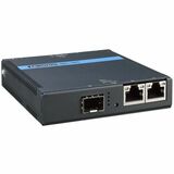 Advantech Industrial 4TX/1SFP Light Managed PoE BT Media Converter