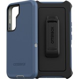 OtterBox Defender Rugged Carrying Case (Holster) Samsung Galaxy S22 Smartphone - Fort Blue - Dirt Resistant Port, Scrape Resistant, Dirt Resistant, Bump Resistant, Dust Resistant Port, Lint Resistant Port, Drop Resistant - Plastic Body - Holster - 6.36" (161.54 mm) Height x 3.54" (89.92 mm) Width x 1.31" (33.27 mm) Depth - Retail