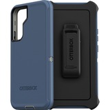 OtterBox Defender Rugged Carrying Case Samsung Galaxy S22+ Smartphone - Fort Blue - Drop Resistant, Dirt Resistant Port, Dust Resistant Port, Lint Resistant Port, Scrape Resistant, Bump Resistant - Synthetic Rubber Body - Holster