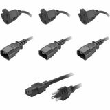 Apc Schneider AR4605 Power Cords Cx Nema Cable Kit Nema 5-15p Tocabl - C13 2m Long C14 To 5-15r 0.5m Long Ar4605 731304427186