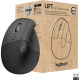 Logitech Lift Ergo Mouse - Optical - Wireless - Bluetooth/Radio Frequency - Graphite - USB - 4000 dpi - Scroll Wheel - 4 Button(s) - Small/Medium Hand/Palm Size - Left-handed