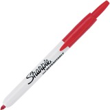 Sharpie Retractable Fine Point Permanent Marker - Fine Marker Point - Retractable - Red - 1 Each