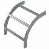 Ortronics Curved Runway- 18 in - Black- TRT Style - Raceway Bender - Black - Steel (TRTC-18B)