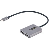 StarTech.com USB-C to Dual HDMI MST HUB, Dual HDMI 4K 60Hz, USB Type C Multi Monitor Adapter for Laptop, 2 Port DP 1.4 MST Hub - USB C to Dual HDMI MST Hub for Dual 4K 60Hz | DP 1.4/DSC/HBR3/32.4Gbps/HDR/2.1ch Audio/MST - TB4/TB3/USB4 compatible - Windows Only - 1080p Compatible - 1ft cable - Bus-powered - Driverless setup - Works w/ Dell/Surface/HP/Lenovo