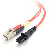 C2G-2m LC-MTRJ 62.5/125 OM1 Duplex Multimode PVC Fiber Optic Cable - Orange