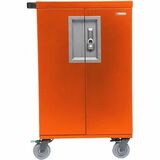 Bretford CORE X Cart - TCOREX45 - 4 Casters - 5" Caster Size - Tangerine - For 45 Devices
