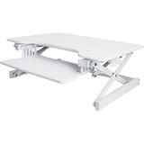 Rocelco EADRW- Sit Stand Desk Riser - 7" (177.80 mm) Height x 34.50" (876.30 mm) Width x 23" (584.20 mm) Depth - Desktop - Black