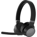 Lenovo Go Wireless ANC Headset - Stereo - USB Type C - Wired/Wireless - Bluetooth - 32.8 ft - 32 Ohm - 20 Hz - 20 kHz - Over-the-head - Binaural - Ear-cup - 4.3 ft Cable - Noise Cancelling Microphone - Noise Canceling - Thunder Black