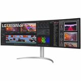 LG 49WQ95C-W 49" UW-QHD Curved Screen Gaming LCD Monitor - 32:9 - 49" (1244.60 mm) Class - Nano In-plane Switching (Nano IPS) Technology - 5120 x 1440 - 16.7 Million Colors - FreeSync Premium Pro/G-sync Compatible - 500 cd/m - 5 ms - 144 Hz Refresh Rate - HDMI - DisplayPort