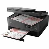 Canon PIXMA TR7020 Wireless Inkjet Multifunction Printer - Color - Black - Copier/Printer/Scanner - 4800 x 1200 dpi Print - Automatic Duplex Print - Color Flatbed Scanner - 1200 dpi Optical Scan - Wireless LAN - Wireless PictBridge, Apple AirPrint, Mopria