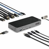 StarTech USB-C Triple Monitor Docking Station - Triple 4K HDMI/DP USB-C Dock - 5x USB Hub - GbE - 100W PD - Universal / Multi Monitor