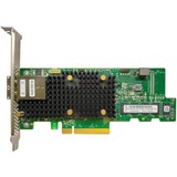 Lenovo ThinkSystem RAID 940-8e 4GB Flash PCIe Gen4 12Gb Adapter - 12Gb/s SAS - PCI Express 4.0 x8 - Plug-in Card - RAID Supported - 0, 1, 5, 6, 10, 50, 60, JBOD RAID Level - Two Mini-SAS HD x4 (SFF-8644) - 8 Total SAS Port(s) - 8 SAS Port(s) External - PC, Linux - 4 GB Flash Backed Cache