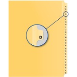Davis Index Divider - Alphabet - D - Buff Divider - 25 / Pack