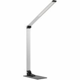 Horizon Multifunctional Foldable LED Light - LED Bulb - Dimmable, Adjustable Brightness, Color Temperature Setting, Glare-free Light, Flicker-free, Adjustable Arm, Adjustable Head, Memory Function, USB Charging, Foldable - Desk Mountable - Silver - for Smartphone, Tablet