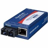Advantech 10/100/1000Mbps Miniature Media Converter with LFPT - 1 x Network (RJ-45) - 1 x SC Ports...
