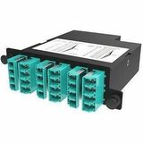 Ortronics Infinium Fiber Cassette - 24 Port(s) - 6 x - Optical Fiber - Aqua - Rack-mountable...