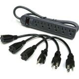 C2g CG39995 Surge Protectors C2g 6-outlet Surge Suppressor With (3) 1ft Outlet Saver Power Extension Cords - Receptacles: 6 X Nem 