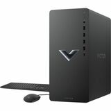 HP Victus TG02-0410 Gaming Desktop Computer - Intel Core i5 12th Gen i5-12400F Hexa-core (6 Core) 2.50 GHz - 8 GB RAM DDR4 SDRAM - 512 GB M.2 PCI Express NVMe SSD - Mica Silver Metal