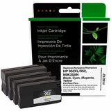 CIG Remanufactured High Yield Inkjet Ink Cartridge - Box 952XL/952 (HP F6U19AN, HP L0S49AN, HP L0S52AN, HP L0S55AN) - Black, Cyan, Magenta, Yellow - 1 Each