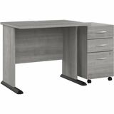 Bush Business Furniture Studio A 36W Computer Desk with 3-Drawer Mobile File Cabinet