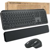 Logitech MX Keys Combo for Business Keyboard & Mouse - USB Wireless Bluetooth Keyboard - USB Wireless Bluetooth Mouse - Darkfield - 8000 dpi - Right-handed Only - Compatible with PC, Mac