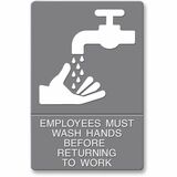 HDS4726 - Headline Signs Employees Wash Hands Si...