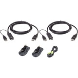 ATEN 1.8M USB Universal Dual Display Secure KVM Cable Kit New