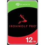 Seagate IronWolf Pro ST12000NT001 12 TB Hard Drive - 3.5" Internal - SATA (SATA/600) - Conventional Magnetic Recording (CMR) Method - Server, Workstation, Storage System Device Supported - 7200rpm