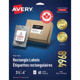 Avery&reg; White Rectangle Labels with Sure Feed Technology