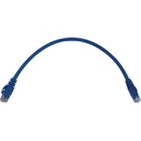 Tripp Lite by Eaton Cat6a 10G Snagless Molded UTP Ethernet Cable (RJ45 M/M), PoE, Blue, 1 ft. (0.3 m)