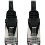Tripp Lite by Eaton Cat6a 10G Snagless Shielded Slim STP Ethernet Cable (RJ45 M/M), PoE, Black, 7 ft. (2.1 m)