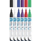 Schneider Paint-It 310 Paint Marker - Black, White, Blue, Violet, Red, Green Water Based Ink - 6 / Pack