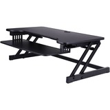 Rocelco DADRB - Sit Stand Desk Riser - Desktop - Black
