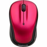 Logitech M325s Wireless Mouse - Optical - Wireless - Radio Frequency - 2.40 GHz - Brilliant Rose - USB - 1000 dpi - Tilt Wheel - 5 Button(s) - 3 Programmable Button(s) - Small Hand/Palm Size