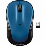 Logitech Mouse - Optical - Wireless - Radio Frequency - Blue - USB - 5 Button(s)