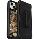 OtterBox Defender Rugged Carrying Case (Holster) Apple iPhone 14 Plus Smartphone - RealTree Edge Black (Camo Graphic) - Wear Resistant, Drop Resistant, Tear Resistant, Scrape Resistant, Dirt Resistant, Bump Resistant - Plastic Body - Belt Clip - 6.76" (171.70 mm) Height x 3.78" (96.01 mm) Width x 1.25" (31.75 mm) Depth - Retail