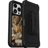 OtterBox Defender Rugged Carrying Case (Holster) Apple iPhone 14 Pro Smartphone - RealTree Edge Black (Camo Graphic) - Wear Resistant, Drop Resistant, Tear Resistant, Scrape Resistant, Dirt Resistant, Bump Resistant - Plastic Body - Belt Clip - 6.33" (160.78 mm) Height x 3.52" (89.41 mm) Width x 1.31" (33.27 mm) Depth - Retail