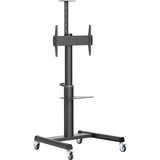 Tripp Lite by Eaton Safe-IT Heavy-Duty Rolling Cart for 37" to 70" Displays, UL Certified, Antimicrobial Protection
