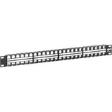 Tripp Lite by Eaton 48-Port 1U Rack-Mount Unshielded Blank Keystone/Multimedia Patch Panel, RJ45 Ethernet, USB, HDMI, Cat5e/6