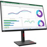 Lenovo ThinkVision T32h-30 32" Class WQHD LCD Monitor - 16:9 - 31.5" Viewable - In-plane Switching (IPS) Technology - WLED Backlight - 2560 x 1440 - 1.07 Billion Colors - 350 cd/m - 4 ms - 60 Hz Refresh Rate - HDMI - DisplayPort - USB Hub