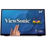 ViewSonic TD2465 23.8" LCD Touchscreen Monitor - 16:9 - 7 ms GTG - 24.00" (609.60 mm) Class - Projected Capacitive - 10 Point(s) Multi-touch Screen - 1920 x 1080 - Full HD - Vertical Alignment (VA) - 16.7 Million Colors - 250 cd/m - LED Backlight - Speakers - HDMI - USB - VGA - DisplayPort - 1 x HDMI In - Black - CEC, RoHS, ErP, REACH, WEEE - 3 Year - USB Hub